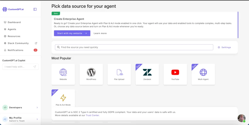 find the data source