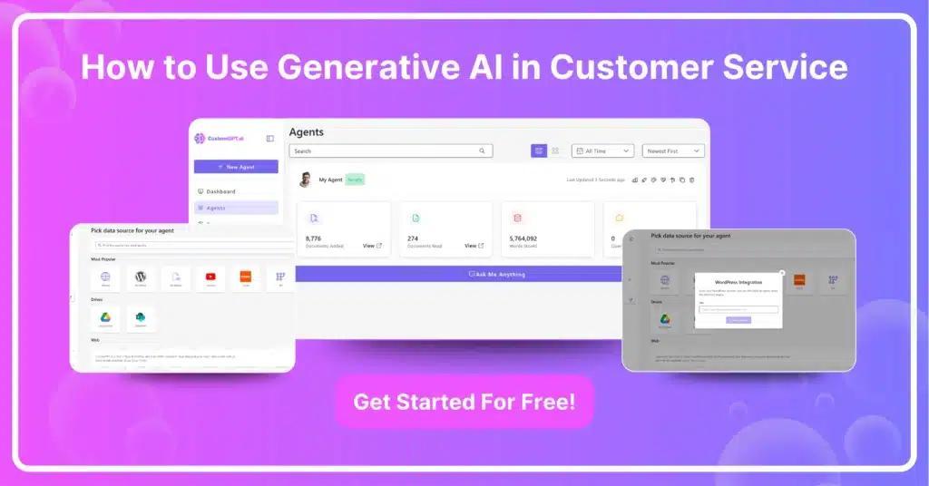 how to use generative AI in customer support