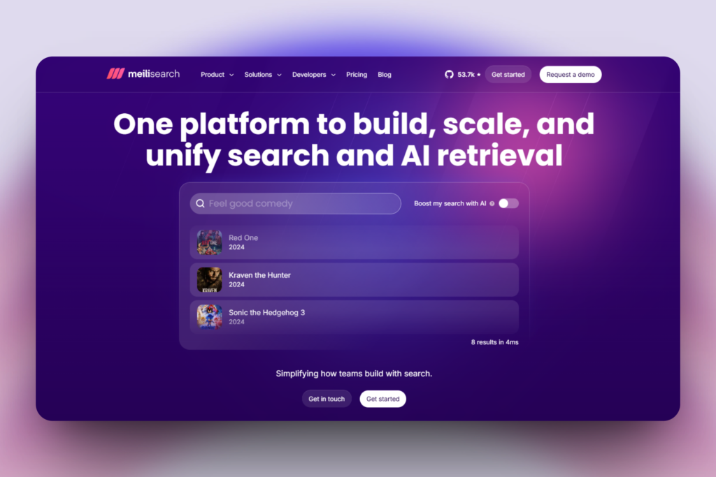 Meilisearch - known enterprise search software