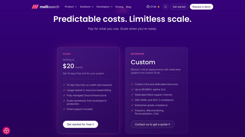 Meilisearch pricing plans (1)