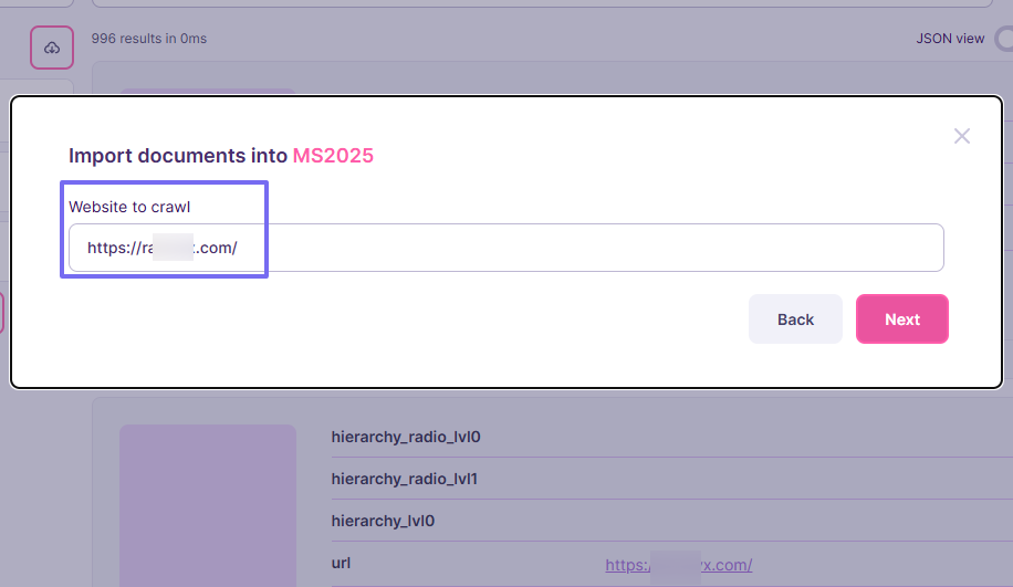meilisearch import import setup
