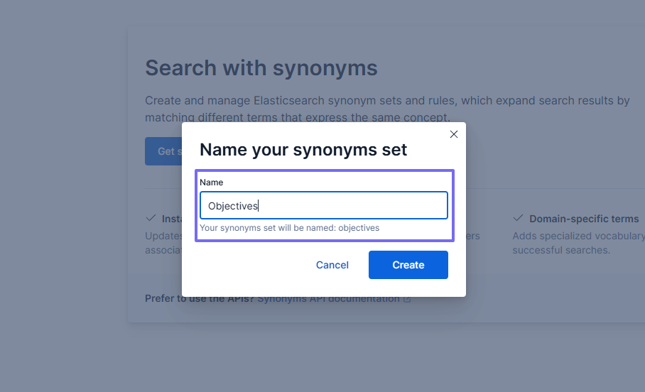 name synonyms set