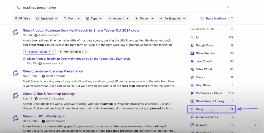 search filtered by gong