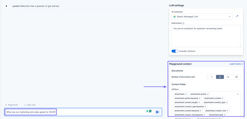 set up playground context