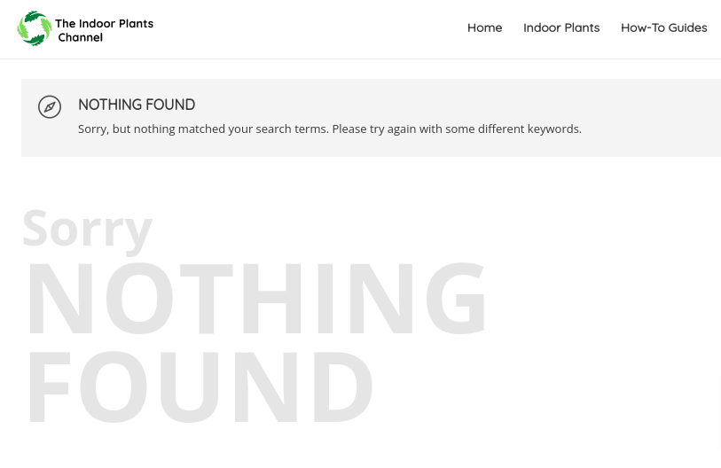 Wordpress No Results Found