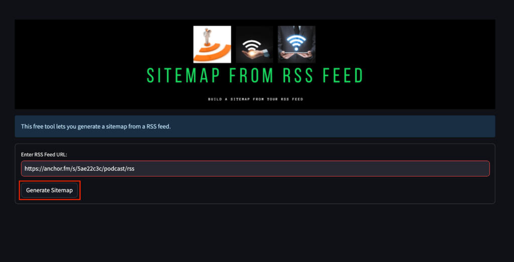 Generate the Sitemap