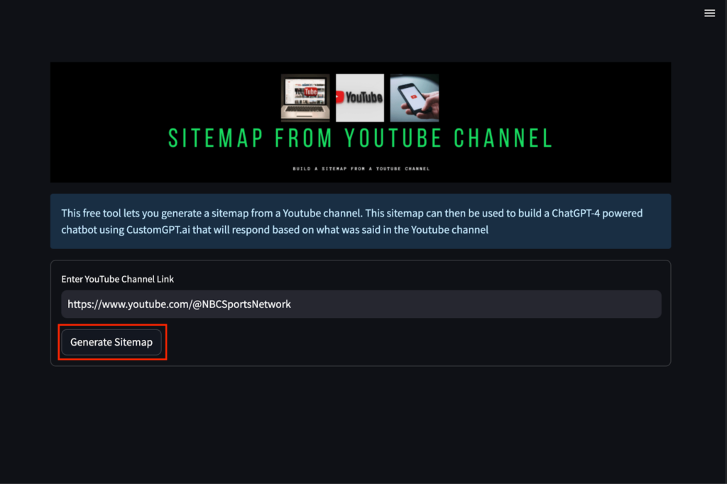 Initiate the Sitemap Generation