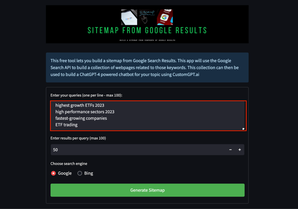 Paste the Query List