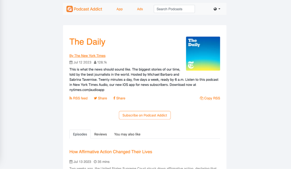 Sitemaps From Podcast RSS Feed
