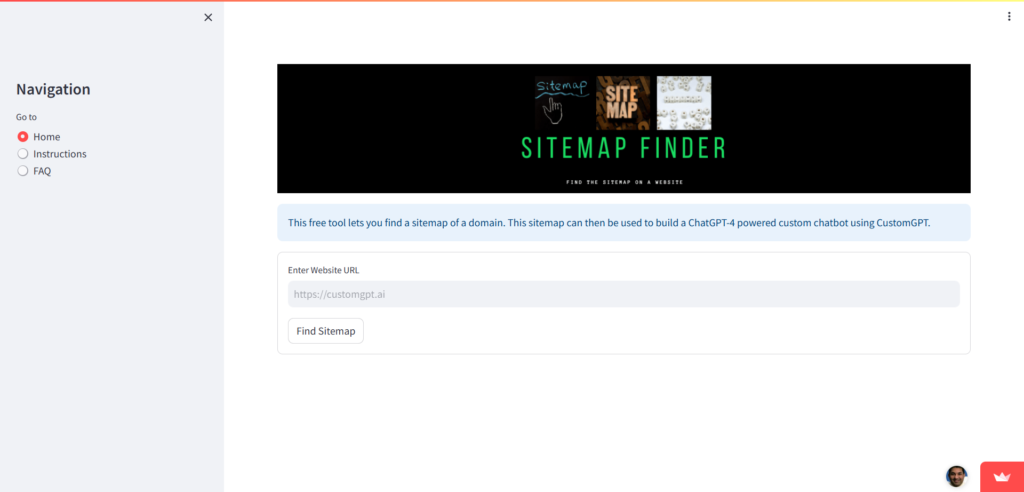 sitemap finder
