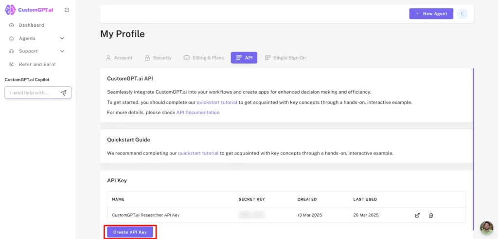 create api key