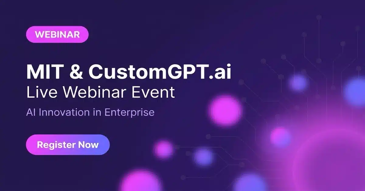MIT & CustomGPT.ai webinar