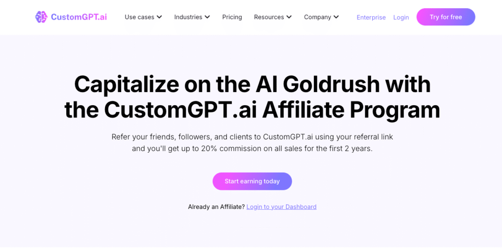 CustomGPT.ai Affiliate Program