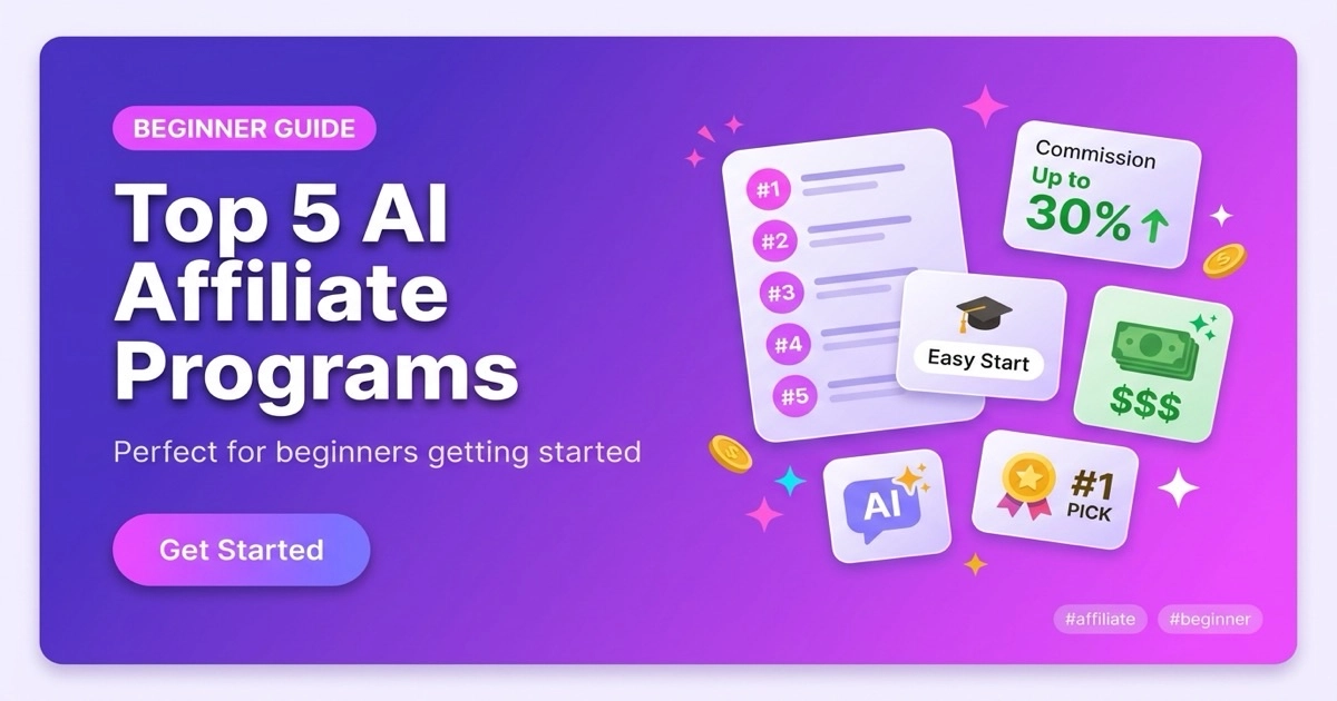 Top 5 AI Affiliate Programs for Beginners | CustomGPT.ai