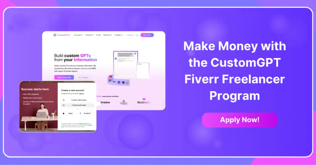 CustomGPT Fiverr Freelancer Program