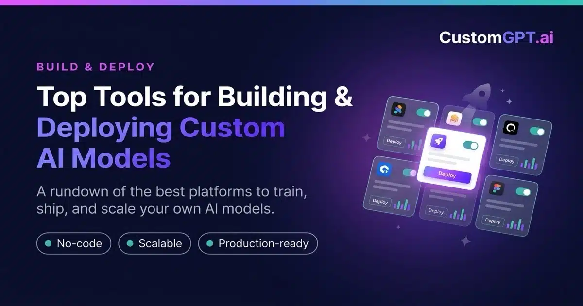 Top Tools for Building and Deploying Custom AI Models