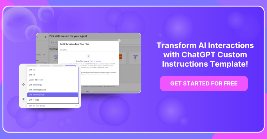Transform AI Interactions with ChatGPT Custom Instructions Template!