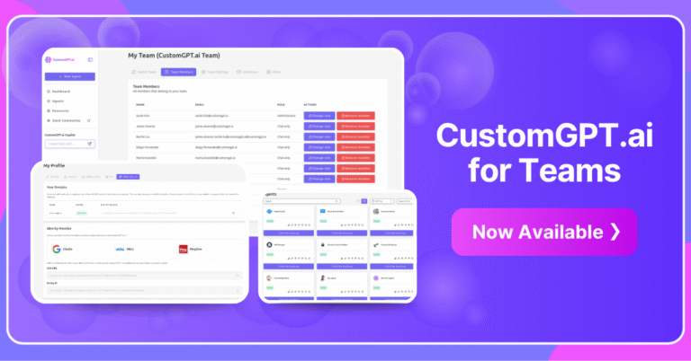 CustomGPT.ai for Teams
