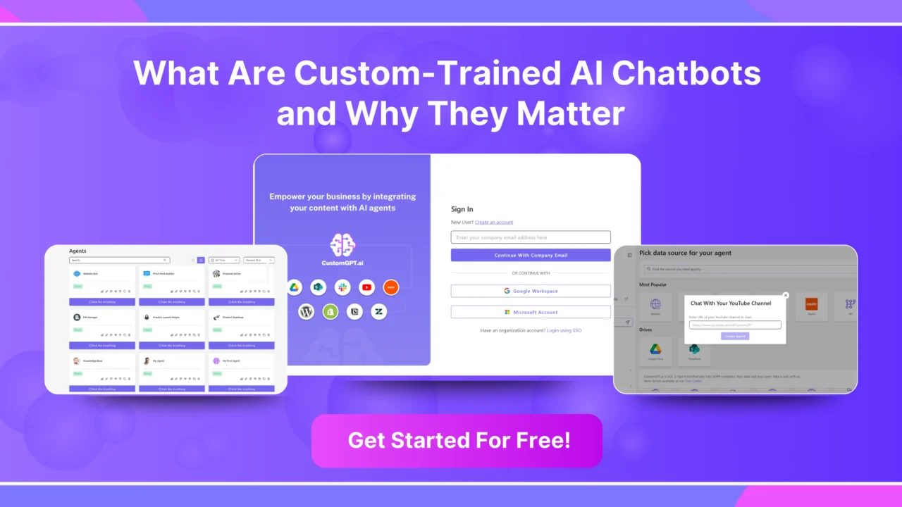 What are Custom‑Trained AI Chatbots and Why They Matter