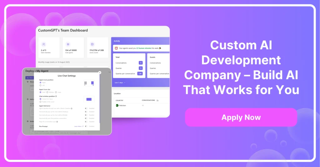 Custom AI Development Company – Build AI That Works for You