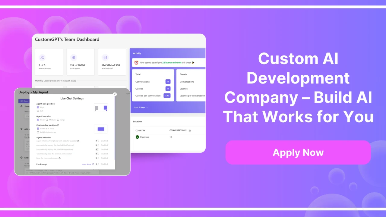 Custom AI Development Company – Build AI That Works for You