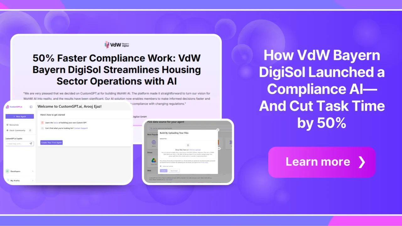 How VdW Bayern DigiSol Launched a Compliance AI—And Cut Task Time by 50%