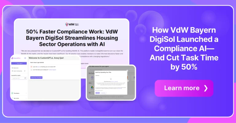 How VdW Bayern DigiSol Launched a Compliance AI—And Cut Task Time by 50%