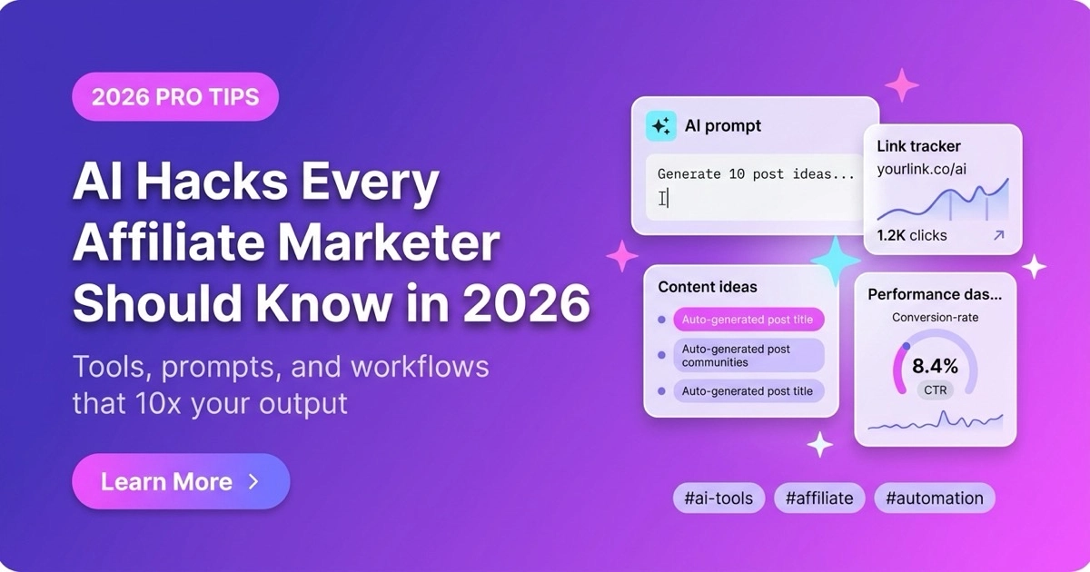 AI for Affiliate Marketing: 10 Proven Hacks to Boost Income in 2026