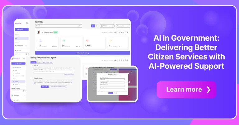 AI in Government: Delivering Better Citizen Services with AI-Powered Support