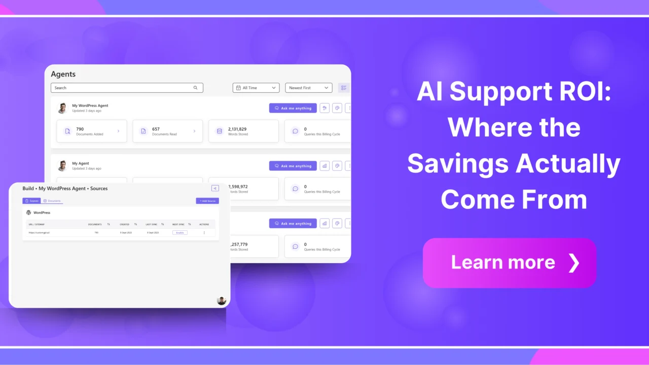 AI Support ROI: Where the Savings Actually Come From