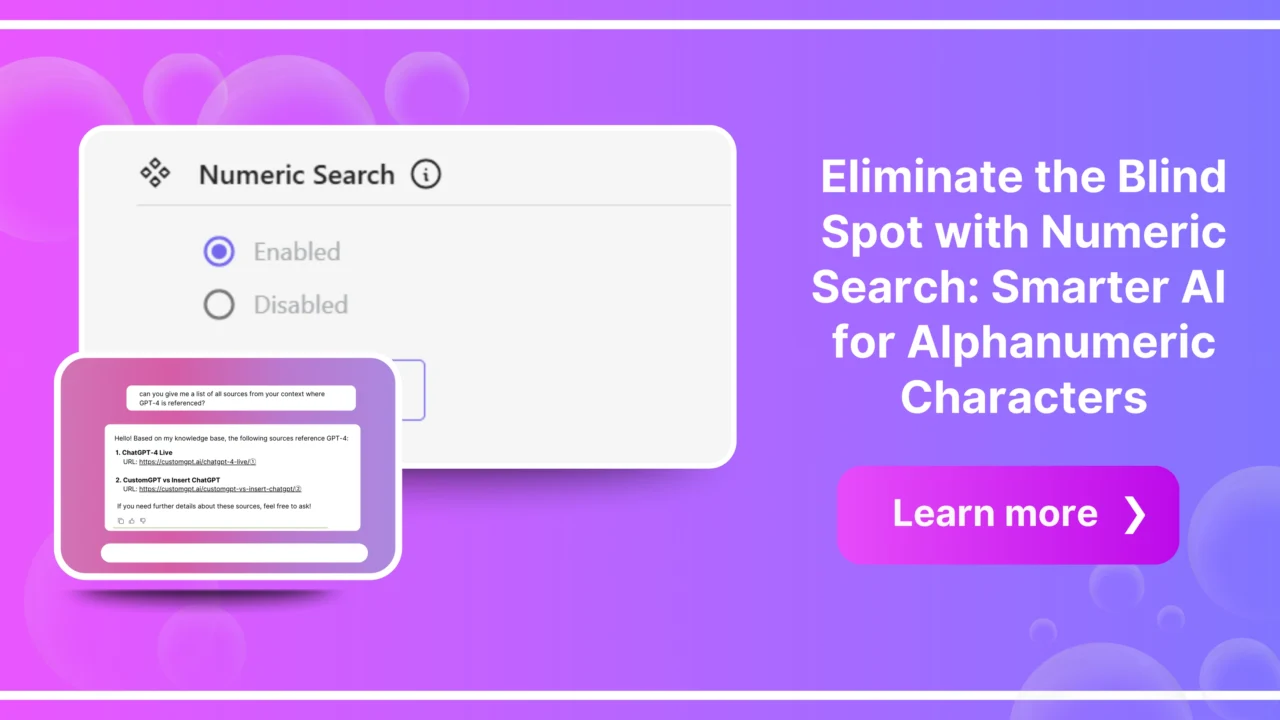 Eliminate the Blind Spot with Numeric Search: Smarter AI for Alphanumeric Characters