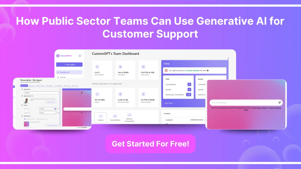 How Public Sector Teams Can Use Generative AI for Customer Support