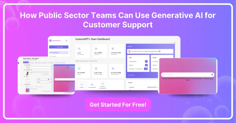 How Public Sector Teams Can Use Generative AI for Customer Support