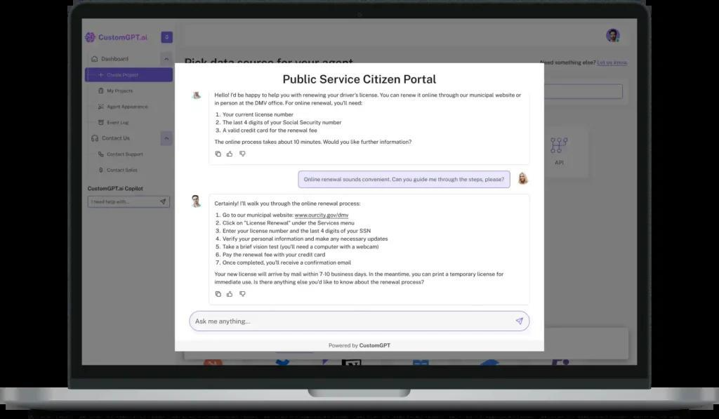 public service citizen portal