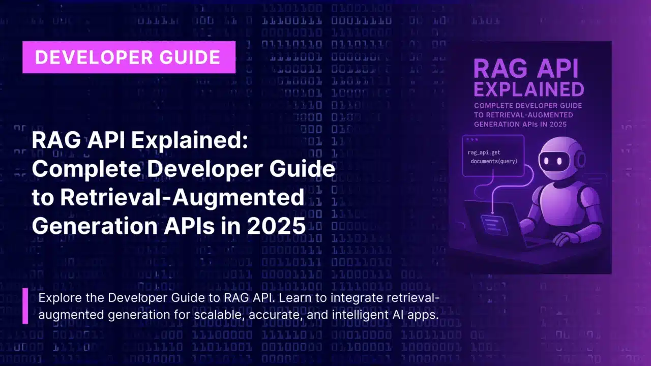 RAG API Explained: Complete Developer Guide to Retrieval-Augmented Generation APIs in 2025