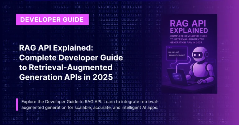 RAG API Explained: Complete Developer Guide to Retrieval-Augmented Generation APIs in 2025