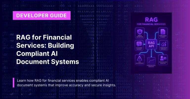 RAG for Financial Services: Building Compliant AI Document Systems