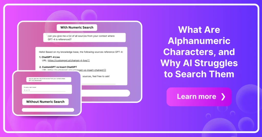 What Are Alphanumeric Characters, and Why AI Struggles to Search Them