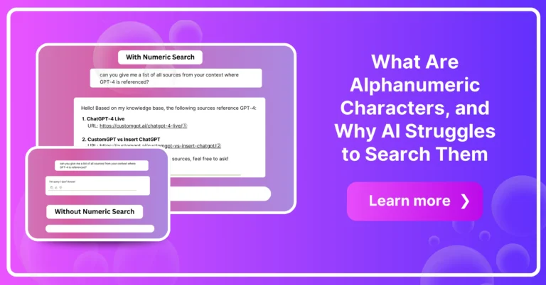 What Are Alphanumeric Characters, and Why AI Struggles to Search Them