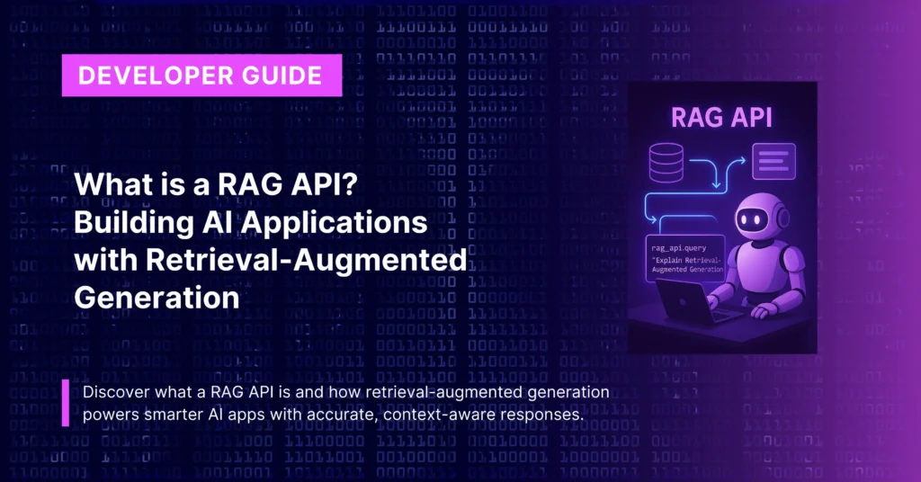 What is a RAG API? Building AI Applications with Retrieval-Augmented Generation