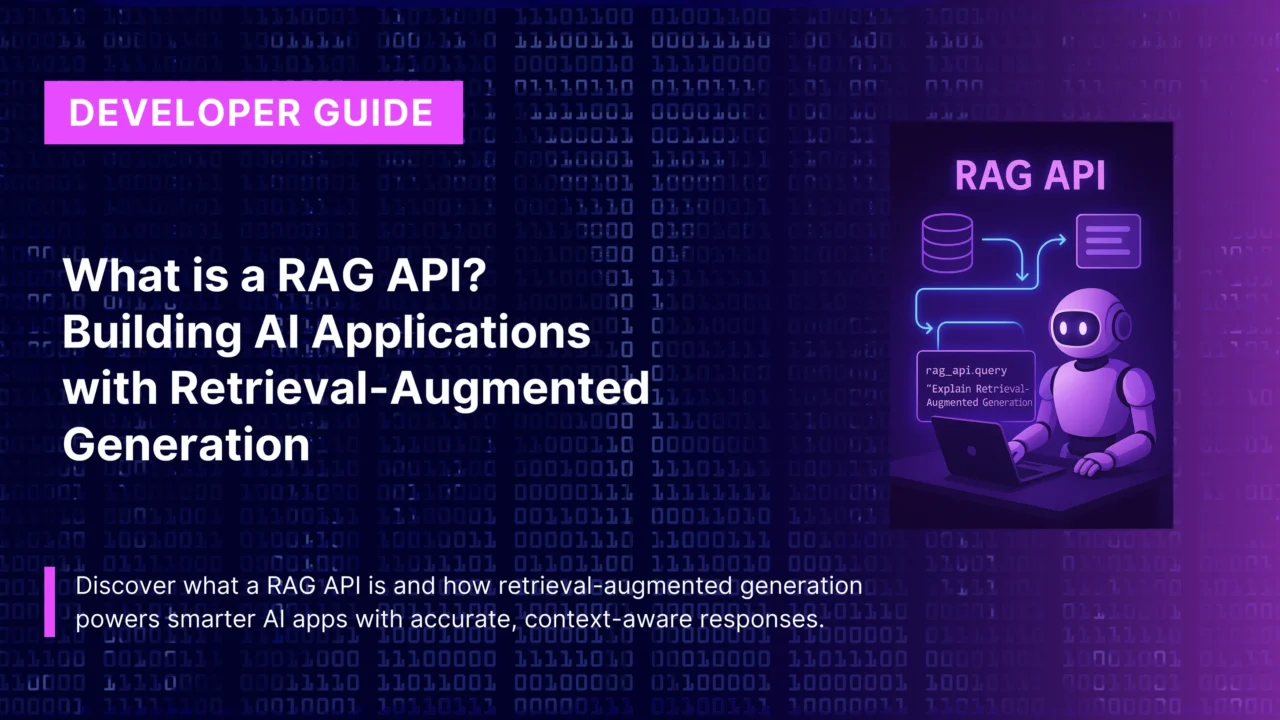 What is a RAG API? Building AI Applications with Retrieval-Augmented Generation