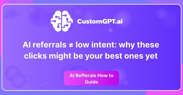 AI Referrals high intent - high conversion rates