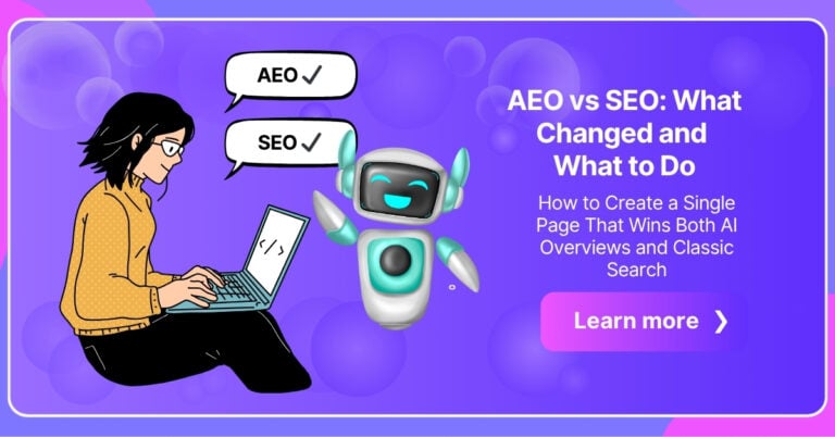 AI Overviews (AEO) vs SEO