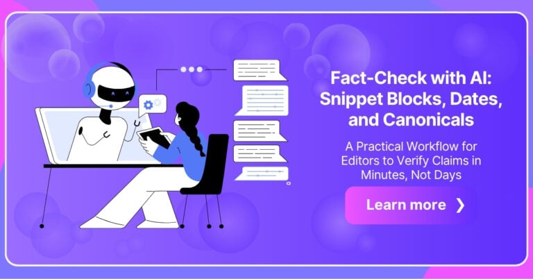 Fact check with AI
