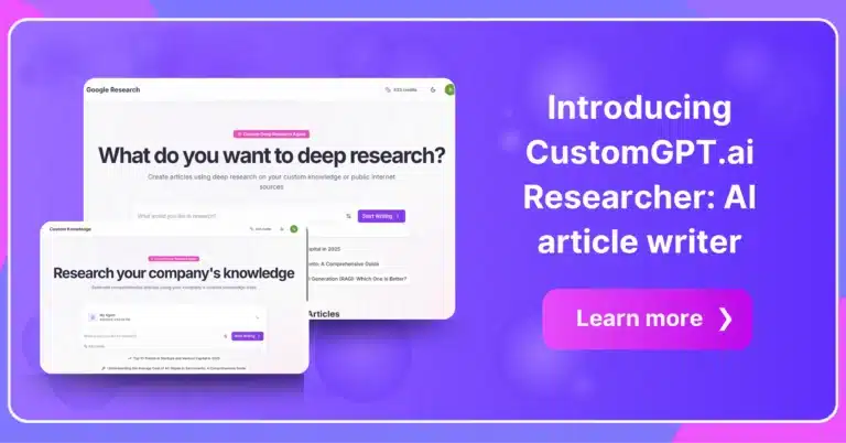 Introducing CustomGPT.ai Researcher