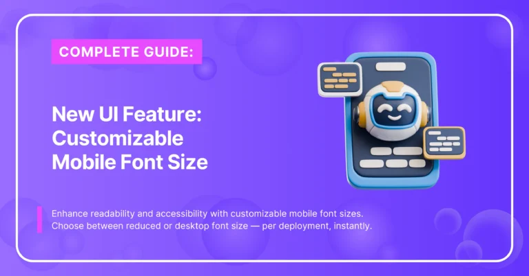 New UI Feature: Customizable Mobile Font Size