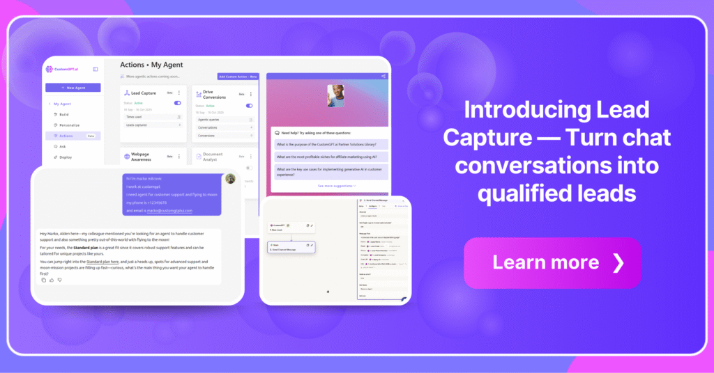 Lead Capture — Turn Chat Conversations Into Qualified Leads