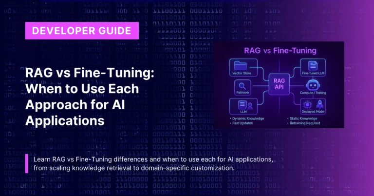 RAG vs Fine-Tuning