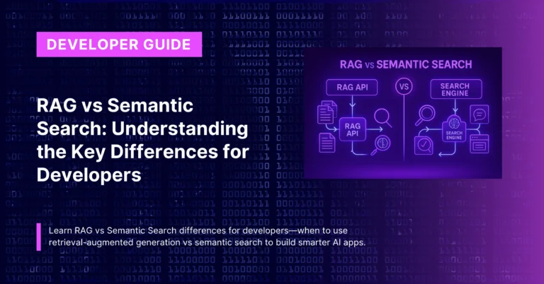 RAG vs Semantic Search