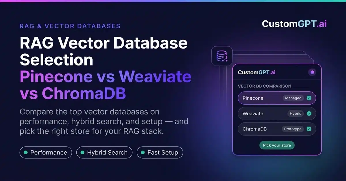 RAG Vector Database Selection